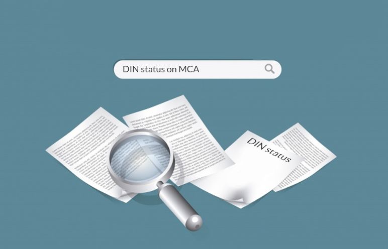 How to enquire DIN status on MCA?