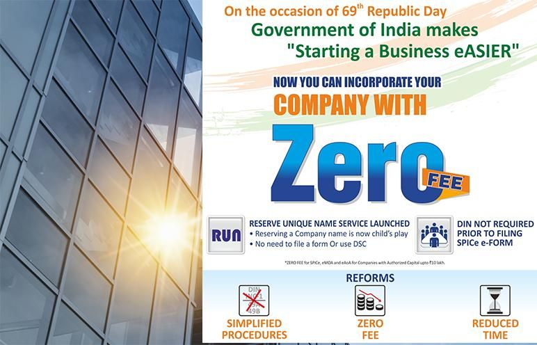 New Cost of Company Registration in India