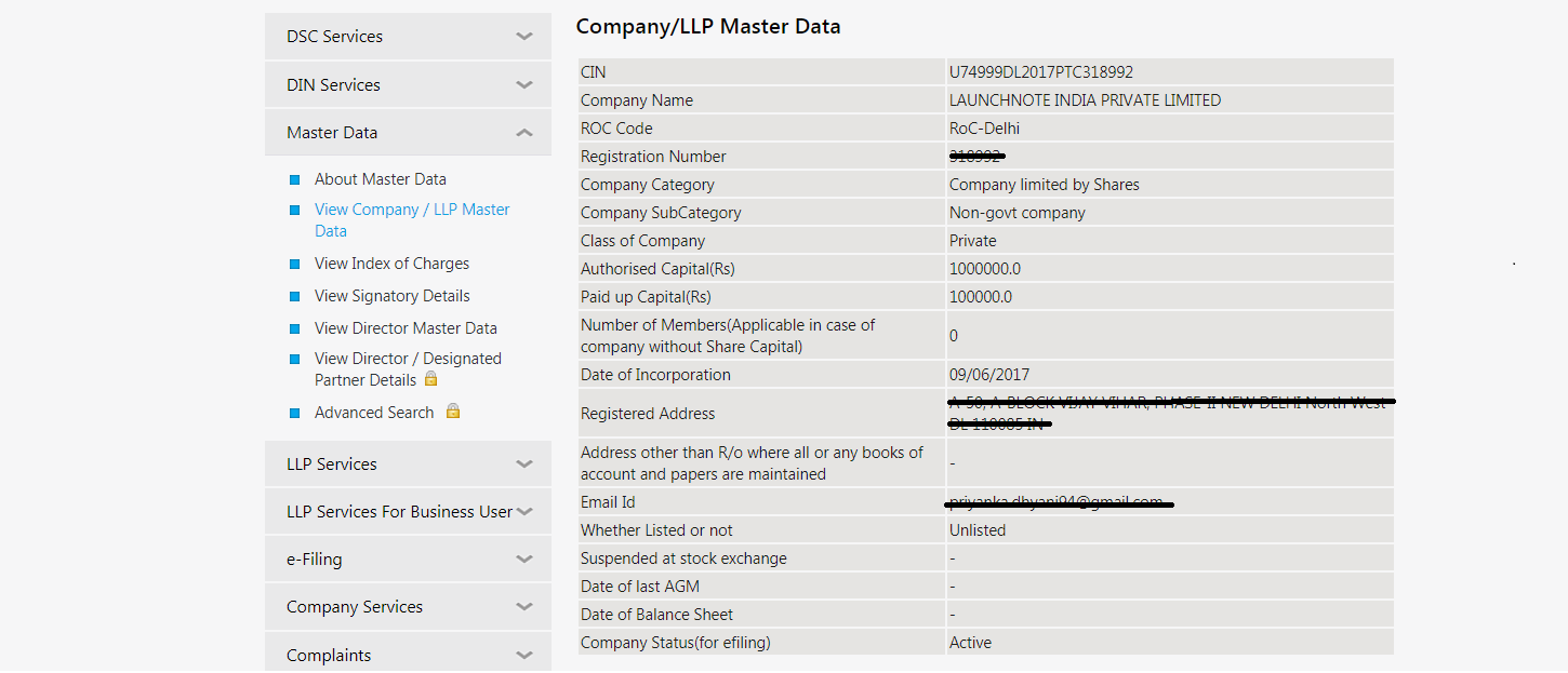 Company, LLP Complete Information